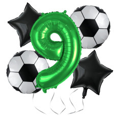 Soccer Balloons 9Th Birthday Decorations For Boy Soccer Birthday Party Balloons World Cup Soccer Sports Theme Party Decorations