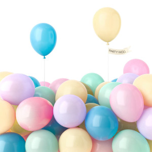 Partywoo Pastel Balloons 50 Pcs 5 Inch Pastel Color Balloons Latex Balloons For Balloon Garland Arch As Party Decorations Bir