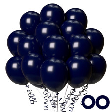 100Pcs Navy Blue Balloons 12 Inch Dark Blue Latex Party Balloons Helium Quality For Party Decoration Like Birthday Party Baby