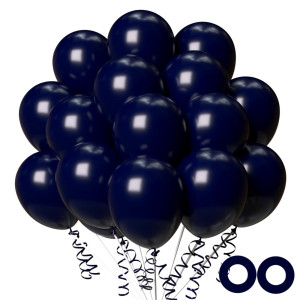 100Pcs Navy Blue Balloons 12 Inch Dark Blue Latex Party Balloons Helium Quality For Party Decoration Like Birthday Party Baby