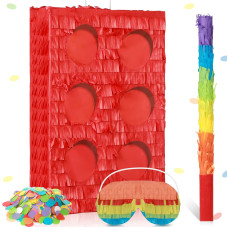 Building Blocks Piata Bundle Fiesta Piata Set Include Bricks Piata Bat Stick Blindfold Mask And Confetti For Kids Blocks Birth