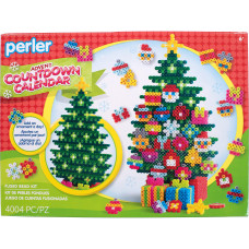 Perler 8054453 Advent Calendar 3D Christmas Fused Bead Kit For Kids And Adults Pattern Sizes Vary Multicolor 4004Pcs