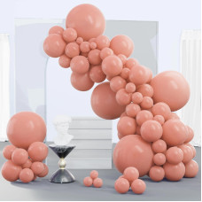 Partywoo Blush Pink Balloons 140 Pcs Boho Pink Balloons Different Sizes Pack Of 18 Inch 12 Inch 10 Inch 5 Inch Pink Balloons Fo