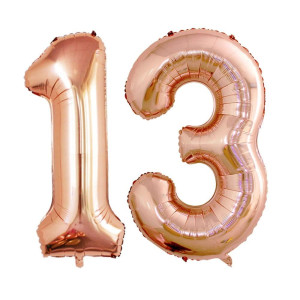 Goer Number 13 Balloons For 13Th Birthday Sweet 13 Party Decorations 42 Inch Jumbo Foil Helium 31 Balloons For 31St Birthday Par