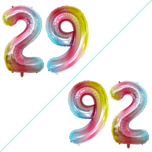 Goer Number 29 Balloons For 29Th Birthday Party Decorations 42 Inch Jumbo Foil Helium 92 Balloons For 92Nd Birthday Party Decora