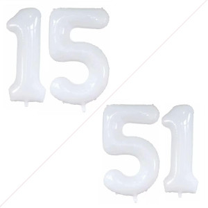 Goer Number 15 Balloons For 15Th Birthday Sweet 15 Party Decorations42 Inch Jumbo Foil Helium 51 Balloons For 51St Birthday Par