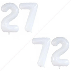 Goer Number 27 Balloons For 27Th Birthday Party Decorations 42 Inch Jumbo Foil Helium 72 Balloons For 72Nd Birthday Party Decora