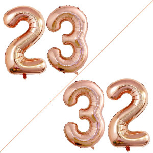 Goer Number 23 Balloons For 23Rd Birthday Party Decorations42 Inch Jumbo Foil Helium 32 Balloons For 32Nd Birthday Party Decora