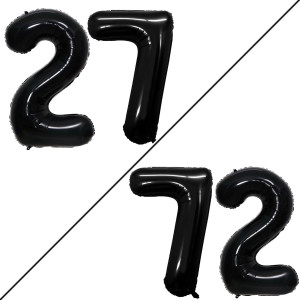 Goer Number 27 Balloons For 27Th Birthday Party Decorations 42 Inch Jumbo Foil Helium 72 Balloons For 72Nd Birthday Party Decora