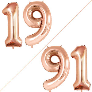 Goer Number 19 Balloons For 19Th Birthday Sweet 19 Party Decorations 42 Inch Jumbo Foil Helium 91 Balloons For 91St Birthday Par