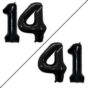 Goer Number 14 Balloons For 14Th Birthday Sweet 14 Party Decorations 42 Inch Jumbo Foil Helium 41 Balloons For 41St Birthday Par