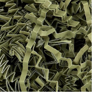 Mmvolesy Olive Green Solid Colored Crinkle Paper Filler For Gift Wrap And Basket Filler For Gift Box Filling Cut Paper Shred Fil