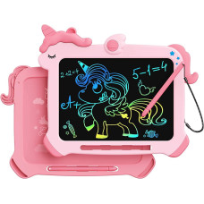 Lcd Writing Tablet For Kids Unicorn Colorful Screen Doodle Board Erasable Electronic Drawing Pad Educational Toy Toddlers Tr