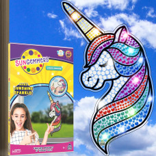 Sungemmers Big Unicorn Window Art Suncatcher Kits For Kids Unicorn Gifts For Girls Age 68 Fun Unicorn Crafts For Girls Ages