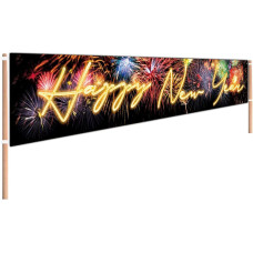 98 X 16 Ft Large Happy New Year Yard Sign 2025 Happy New Year Banner Decoration New Years Eve Party Supplies Decoration 2025 H