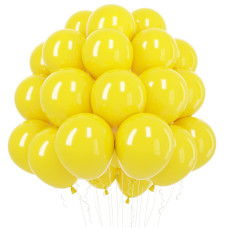 Rubfac Yellow Balloons Latex Party Balloons 100Pcs 12 Inch Yellow Helium Balloons For Sunflower Honeybee Party Birthday Gender R