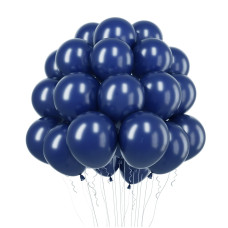 Rubfac Navy Blue Balloons Latex Party Balloons 100Pcs 12 Inches Dark Blue Balloons For Party Decoration Like Birthday Party Ge