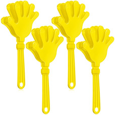 4 Pieces Jumbo Hand Clappers 11 Inch Noise Makers Party Favors Giant Large Hand Clappers Noise Makers For Sporting Events Cheers