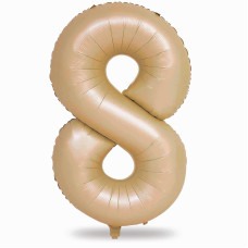 40 Inch Balloon Number 8 Nude Large Apricot Foil Number Balloons Set 09 Neutral Digital 8 Helium Balloons For Girls Boys Men