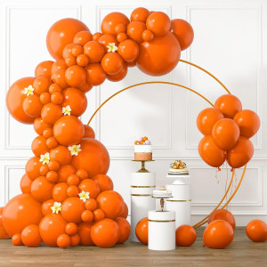 Rubfac Orange Balloons Different Sizes 105Pcs 5101218 Inch For Garland Arch Premium Party Latex Balloons For Birthday Party