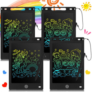 Zonon 4 Pcs Lcd Writing Tablet For Kids 85 Inch Doodle Board Drawing Tablet Toddler Toys Gifts Lcd Writing Board Electronic Era