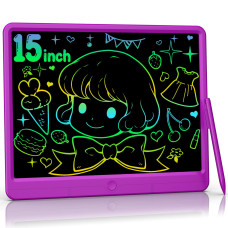 Lcd Writing Tablet 15 Inch Magic Drawing Tablet For Kids Toddler Colorful Doodle Board Drawing Pad Reusable Electronic Doodle