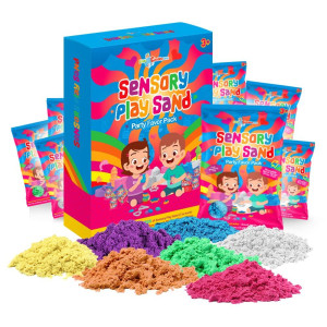 Little Chubby One Sensory Play Sand Party Favor Pack Set 24 Count 2Oz Play Sand Set Sensory Molding Sand Toy Inspires Creati