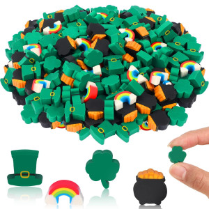 Erasers For Kids 150Pcs Junebrushs St Patricks Mini Erasers Cute Pencil Erasers Shamrocks Erasers For Kids Bulk School Classr