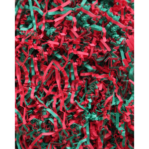 Magicwater Supply 2 Oz Green Red Soft Thin Crinkle Cut Paper Shred Filler Great For Gift Wrapping Basket Filling Bir