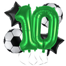 Soccer Balloons 10Th Birthday Decorations For Boys Soccer Birthday Party Supplies World Cup Soccer Sports Theme Party Decoratio