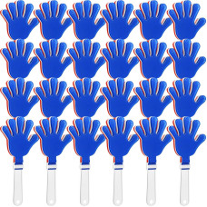 Zcysrlqin 24 Pcs Redwhiteblue Hand Clappers 75 Inch Noise Makers Plastic Clapping Hands Noisemakers Patriotic Parties Sporti