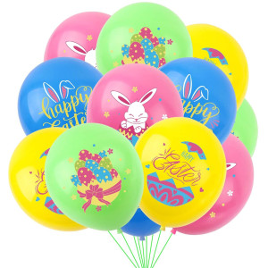 Hadckja Easter Party Latex Balloons Decorations 12 Inch Easter Balloons For Easter Themed Party Balloons For Party Supplies Arch