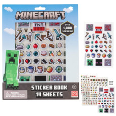 Minecraft Stickers For Kids 14 Sheet Minecraft Sticker Book Set Including Puffy Stickers 1200 Stickers