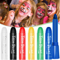 Face Paint Crayons For Kids Face Body Painting Crayons Water Based 6 Colors Crayon Nontoxic Makeup For Children Themed Parties