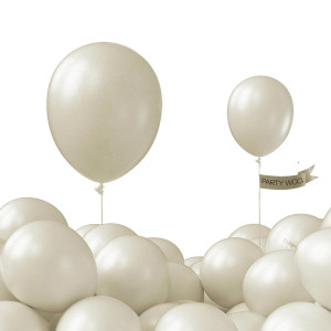 Partywoo Boho White Balloons 52 Pcs 12 Inch White Sand Balloons Latex Balloons For Balloon Garland Or Balloon Arch As Birthday