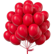 Partywoo Red Balloons 52 Pcs 12 Inch Red Balloons Latex Balloons For Balloon Garland Or Balloon Arch As Birthday Decorations