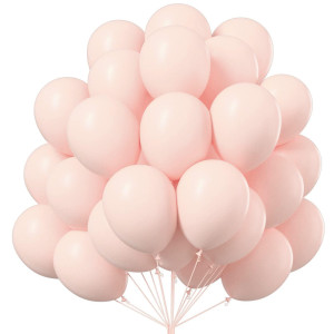 Partywoo Pale Pink Balloons 50 Pcs 12 Inch Pink Balloons Pink Latex Balloons For Balloon Garland Balloon Arch As Birthday Part