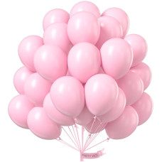 Partywoo 100 Pcs Pastel Pink Balloons 12 Inch Balloon Garland Arch Decorations Birthday Wedding Baby Shower Unisex