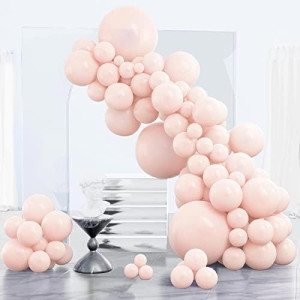 Partywoo Pale Pink Balloons 85 Pcs Pink Balloons Different Sizes Pack Of 18 Inch 12 Inch 10 Inch 5 Inch Pink Latex Balloons For