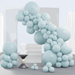 Partywoo Pale Aqua Balloons 140 Pcs Boho Blue Balloons Different Sizes Pack Of 18 Inch 12 Inch 10 Inch 5 Inch Pale Blue Balloon