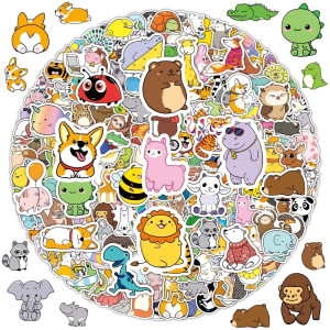 Sycaron 200Pcs Water Bottle Stickers For Kids Cute Waterproof Vinyl Stickers Laptop Decals Sticker Packs Stickers For Kids Ska