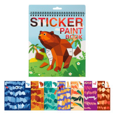 Crafts For Kids Ages 48 Sticker Paint Book Number Stickers Animal Activity Book For Kids Ages 68 812 Boys Girls Birthday Part