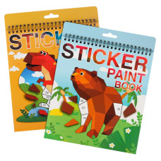 2 Pack Crafts For Kids Ages 48 Sticker Paint Books Sticker Books For Kids Ages 48 Boys And Girls Birthday Gifts Party Favor