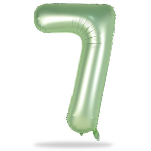 Sage Green Foil Balloon Number 7 40 Giant Self Inflating Number Balloons Set 09 Large Olive Green Number 7 Helium Balloon F