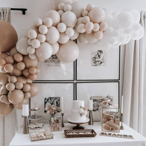 Boho Balloon Garland Arch Kit Small Diy Balloons Garland Neutral Balloon For Birthday Baby Shower Decoration