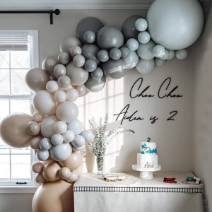 Boho Balloon Garland Arch Kit 71Pcs Diy Balloons Garland Neutral Balloon For Birthday Baby Shower Decoration