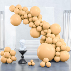 Partywoo Nude Balloons 127 Pcs Beige Balloons Different Sizes Pack Of 36 Inch 18 Inch 12 Inch 10 Inch 5 Inch Apricot Balloons F