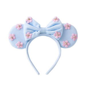 Karett Sky Blue Hairband Mouse Ears For Women Girls One Size Fits All For Disney Fans Hair Styling