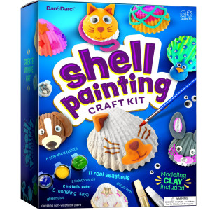 Dandarci Kids Sea Shell Painting Kit Arts Crafts Gifts For Boys And Girls Easter Craft Activities Kits Creative Art Act