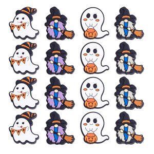 Wewaysmile 12 Piece Halloween Silicone Beads Cute Silicone Beads Bulk Beads Used For Diy To Make Various Handicrafts Beaded Pen